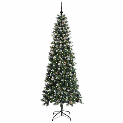 Konstgjord julgran Grön 240 cm PVC och Plast och Stål
