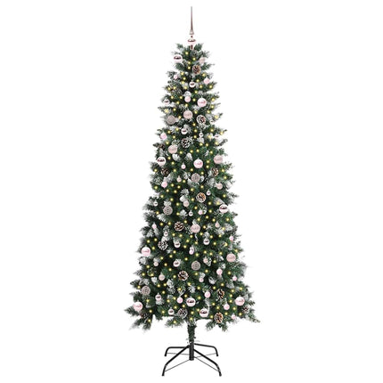 Konstgjord julgran Grön 240 cm PVC och Plast och Stål