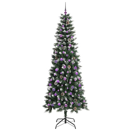Konstgjord julgran Grön 240 cm PVC och Plast och Stål
