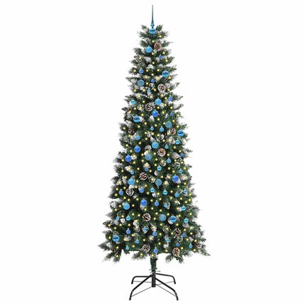 Konstgjord julgran Grön 240 cm PVC och Plast och Stål