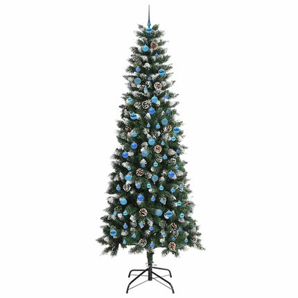 Konstgjord julgran Grön 240 cm PVC och Plast och Stål