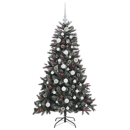 Konstgjord julgran Grön 150 cm PVC och Plast och Stål