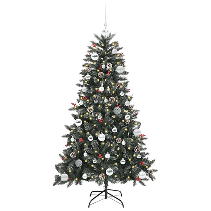 Konstgjord julgran Grön 150 cm PVC och Plast och Stål