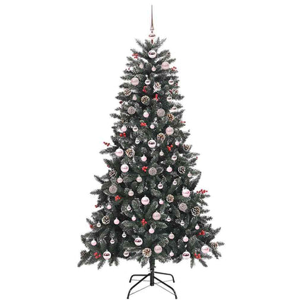 Konstgjord julgran Grön 180 cm PVC och Plast och Stål