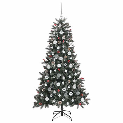 Konstgjord julgran Grön 180 cm PVC och Plast och Stål