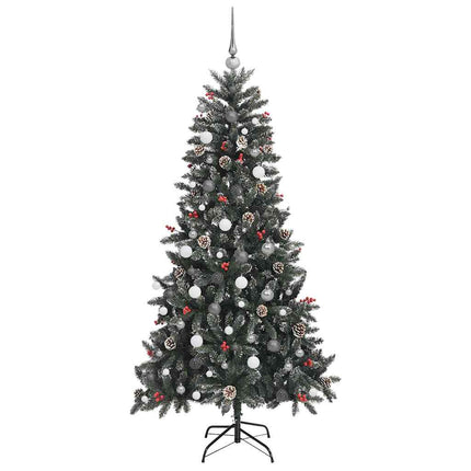 Konstgjord julgran Grön 210 cm PVC och Plast och Stål