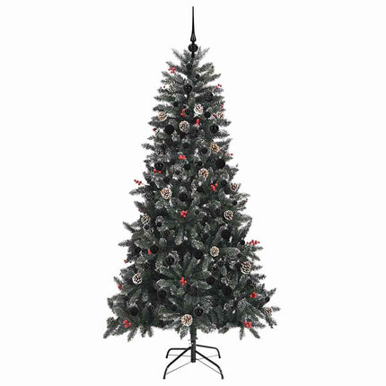 Konstgjord julgran Grön 210 cm PVC och Plast och Stål