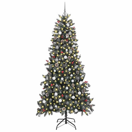 Konstgjord julgran Grön 240 cm PVC och Plast och Stål