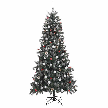 Konstgjord julgran Grön 240 cm PVC och Plast och Stål