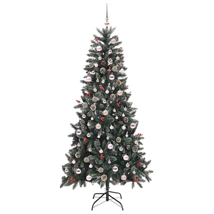 Konstgjord julgran Grön 240 cm PVC och Plast och Stål