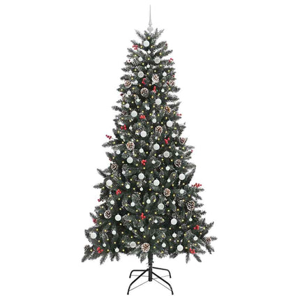 Konstgjord julgran Grön 240 cm PVC och Plast och Stål