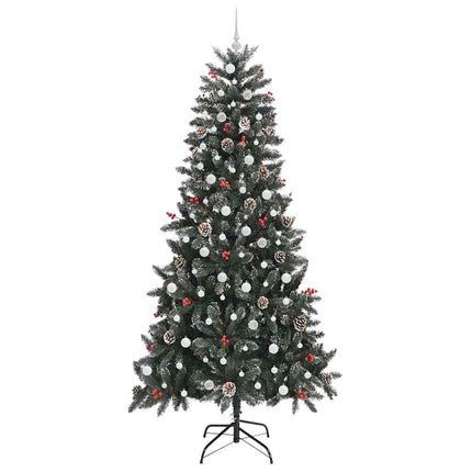 Konstgjord julgran Grön 240 cm PVC och Plast och Stål