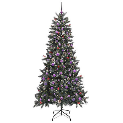 Konstgjord julgran Grön 240 cm PVC och Plast och Stål