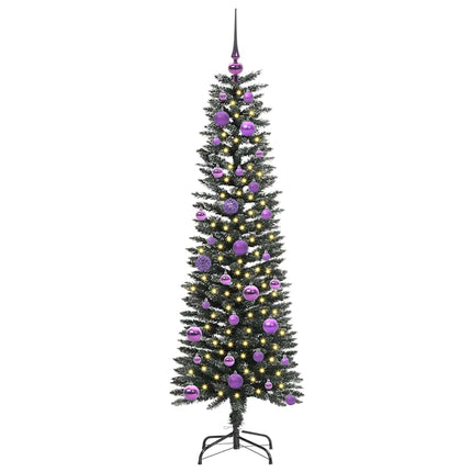 Konstgjord julgran Grön 150 cm PVC och Plast och Stål