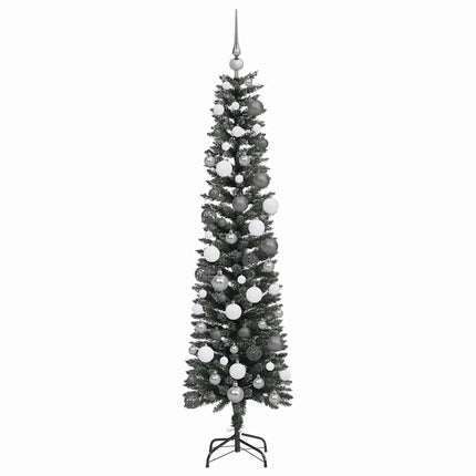 Konstgjord julgran Grön 180 cm PVC och Plast och Stål