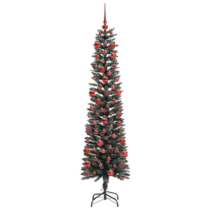 Konstgjord julgran Grön 180 cm PVC och Plast och Stål