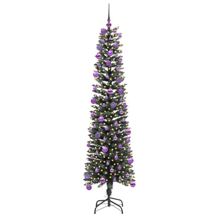 Konstgjord julgran Grön 180 cm PVC och Plast och Stål