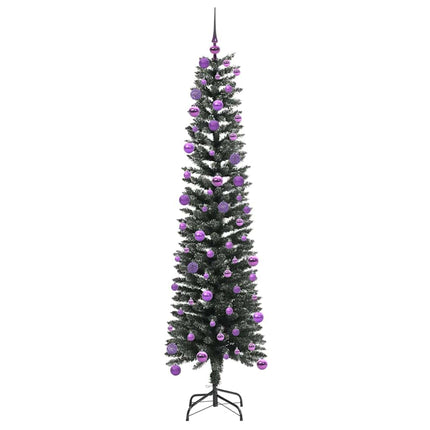 Konstgjord julgran Grön 180 cm PVC och Plast och Stål