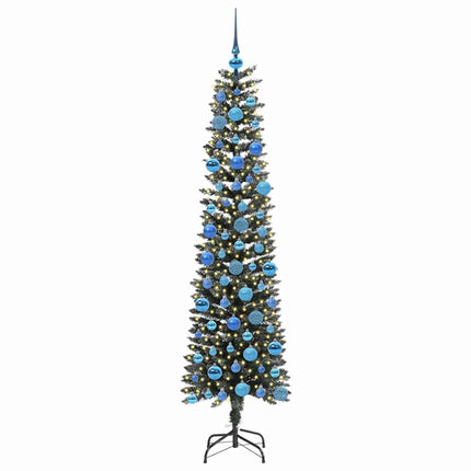 Konstgjord julgran Grön 180 cm PVC och Plast och Stål