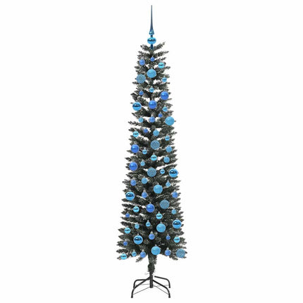 Konstgjord julgran Grön 180 cm PVC och Plast och Stål