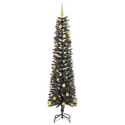 Konstgjord julgran Grön 210 cm PVC och Plast och Stål