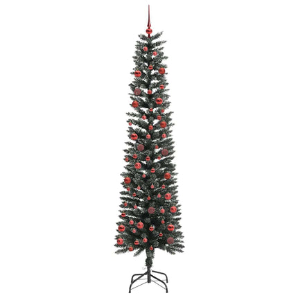Konstgjord julgran Grön 210 cm PVC och Plast och Stål