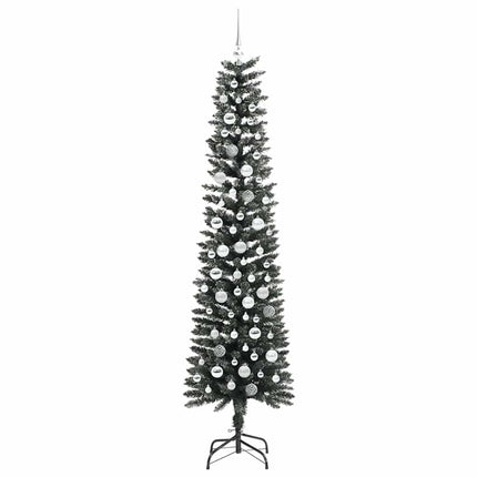 Konstgjord julgran Grön 210 cm PVC och Plast och Stål