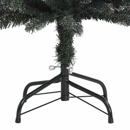 Konstgjord julgran Grön 210 cm PVC och Plast och Stål