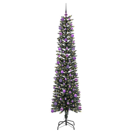 Konstgjord julgran Grön 210 cm PVC och Plast och Stål