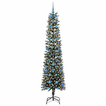 Konstgjord julgran Grön 210 cm PVC och Plast och Stål