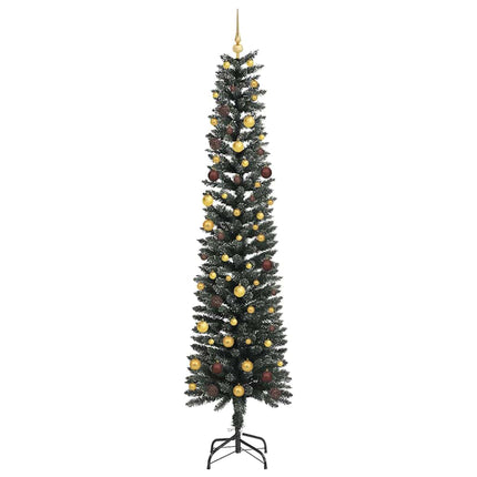 Konstgjord julgran Grön 240 cm PVC och Plast och Stål