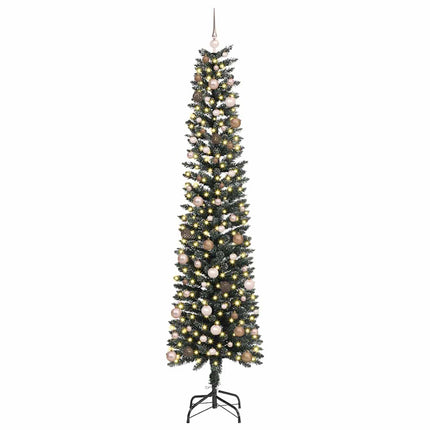 Konstgjord julgran Grön 240 cm PVC och Plast och Stål