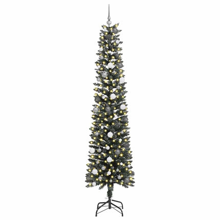Konstgjord julgran Grön 240 cm PVC och Plast och Stål