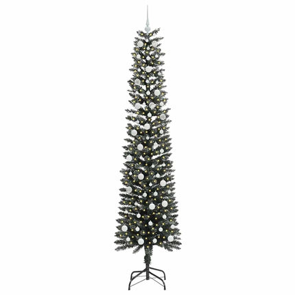 Konstgjord julgran Grön 240 cm PVC och Plast och Stål