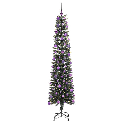 Konstgjord julgran Grön 240 cm PVC och Plast och Stål
