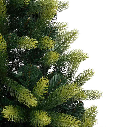 Konstigt hinged julgran 300 LEDs Grön 210 cm PVC och PE