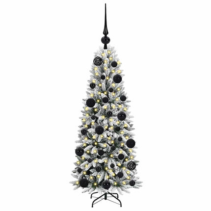 Konstgjord julgran Vit 120 cm PVC, Plast, Stål och PE