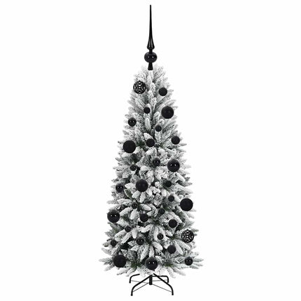 Konstgjord julgran Vit 120 cm PVC, Plast, Stål och PE