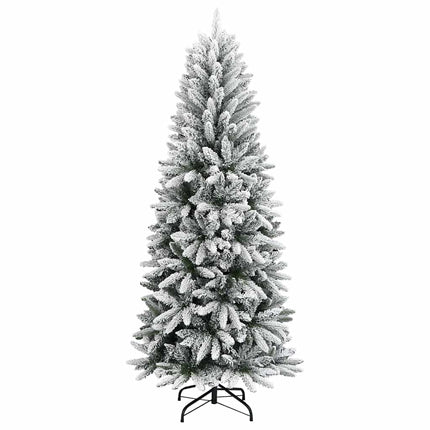 Konstgjord julgran Vit 180 cm PVC, Plast, Stål och PE