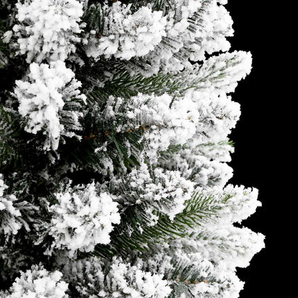Konstgjord julgran Vit 150 cm PVC och Metall och Plast