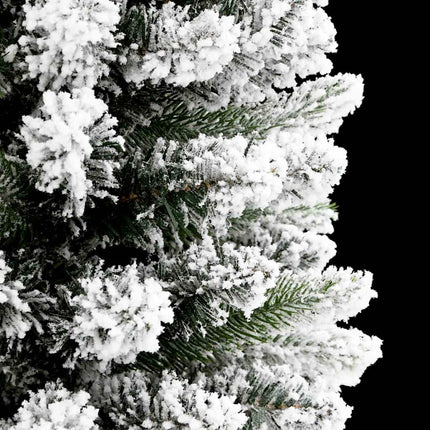 Konstgjord julgran Vit 240 cm PVC och Metall och Plast