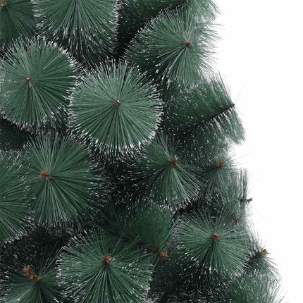Konstgjord förbelyst julgran med 300 LED-lampor Grön 180 cm PET