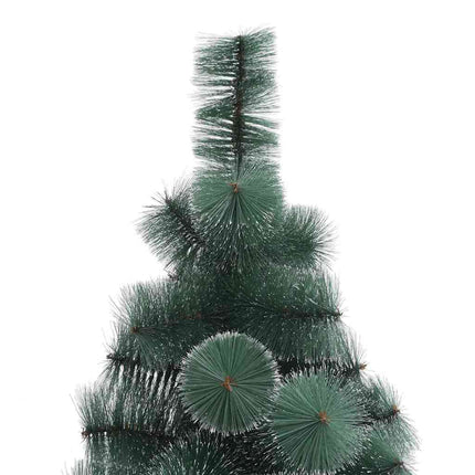 Konstgjort förbelyst julgran med bollsats Grön 210 cm PET