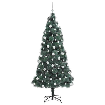 Konstigt Förbelyst Julgran med Bollsats Grön 210 cm PET