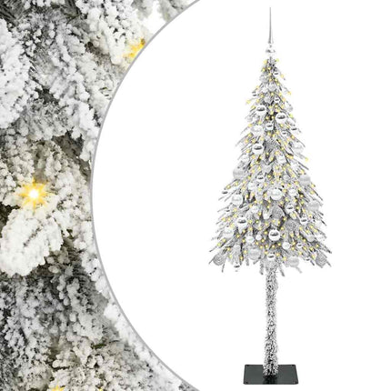 Julgran med 300 LED-lampor med stativ Vit 180 cm PE och Stål