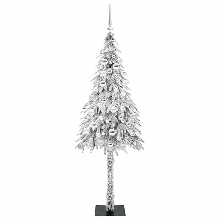 Julgran med 300 LED-lampor med stativ Vit 180 cm PE och Stål