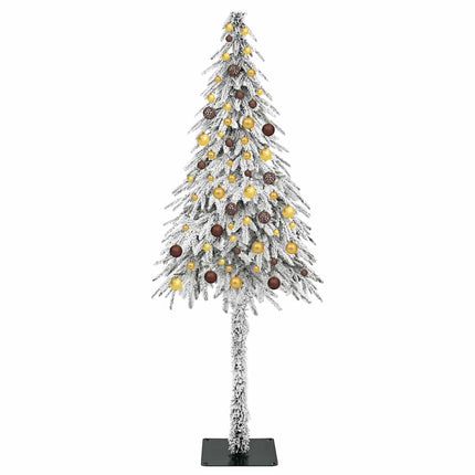 Julgran med 300 LED-lampor med stativ Vit 210 cm PE och Stål