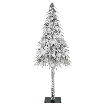 Julgran med 300 LED-lampor med stativ Vit 210 cm PE och Stål