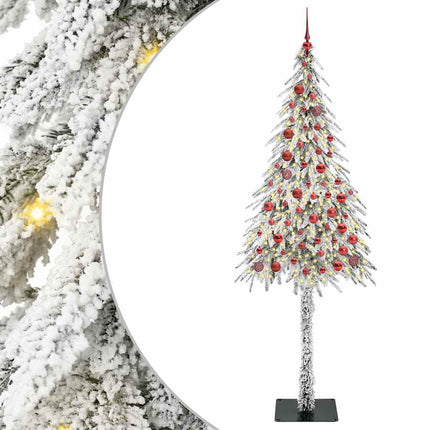Julgran med 300 LED-lampor med stativ Vit 210 cm PE och Stål