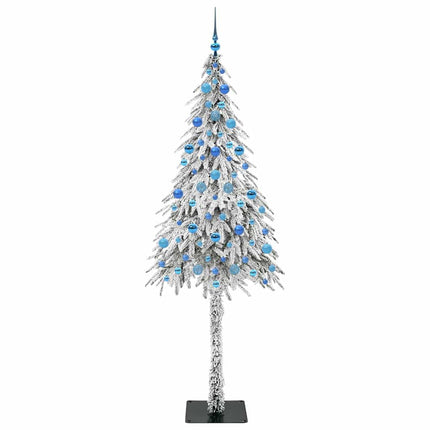 Julgran med 300 LED-lampor med stativ Vit 210 cm PE och Stål